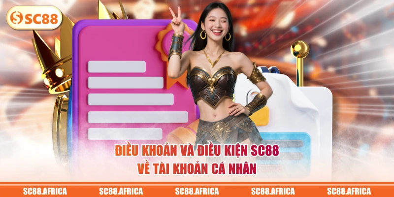 Điều khoản và điều kiện SC88 về tài khoản cá nhân